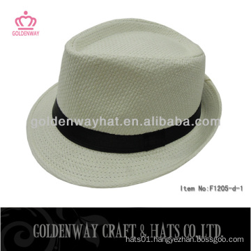 white fedora hats with band professional manufactor power supply